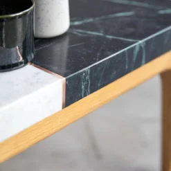 Stonepiet - Table Basse En Chêne Massif Et Marbre 95x40 Cm 8 Stonepiet - Table Basse En Chêne Massif Et Marbre 95x40 Cm -Homezia Soldes Boutique 1200 1200 table basse stonepiet en chene massif et marbre 95x40 cm 2