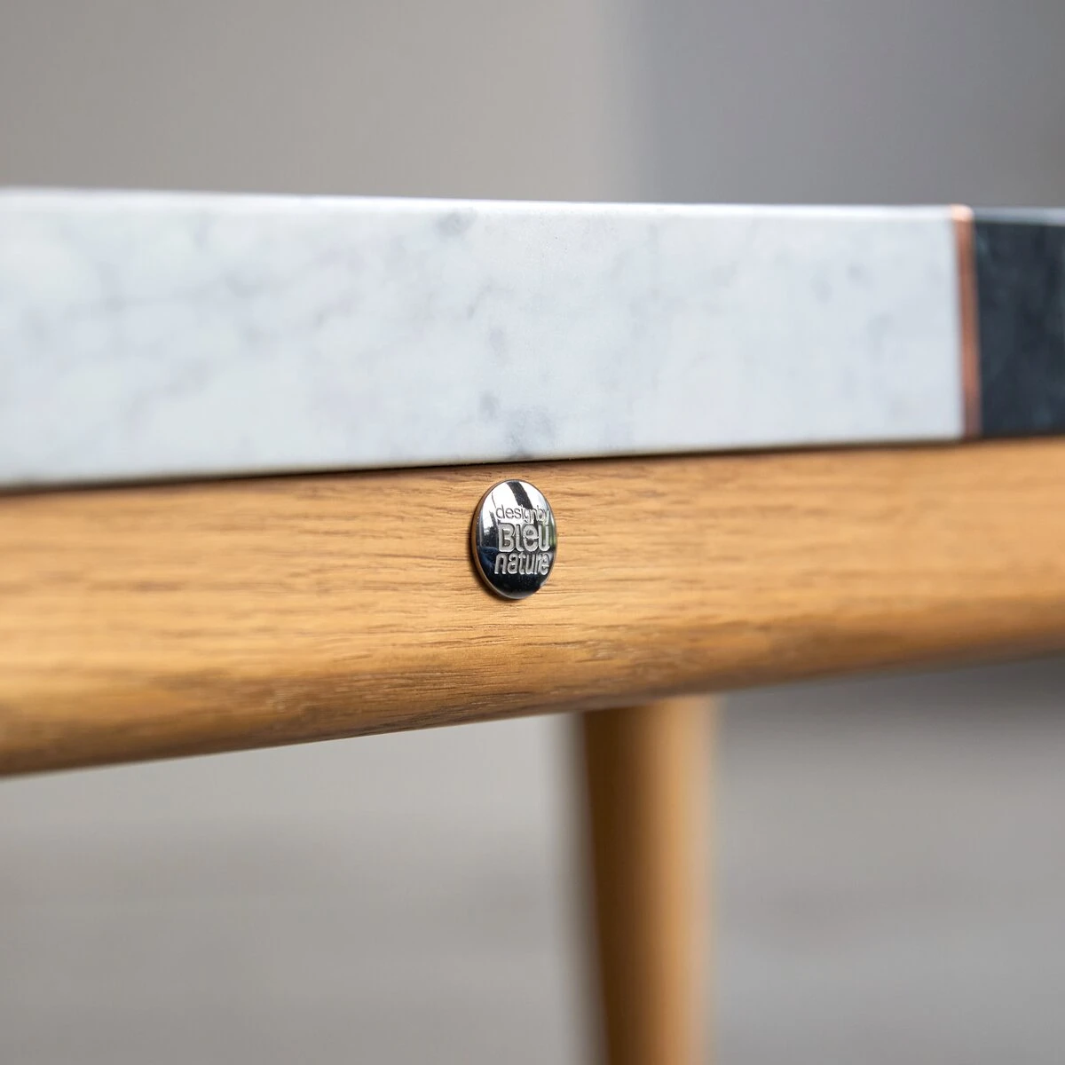 Stonepiet - Table Basse En Chêne Massif Et Marbre 95x40 Cm 5 Stonepiet - Table Basse En Chêne Massif Et Marbre 95x40 Cm – Image 5