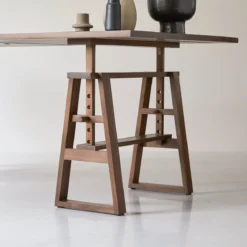 Trestle - Table En Teck Massif Recyclé 6/8 Pers. -Homezia Soldes Boutique 1200 1200 table en teck massif trestle 6 8 pers 5