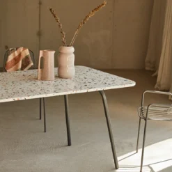Elio - Table Rectangulaire En Terrazzo Premium Et Métal Brown 4-6 Pers. 8 Elio - Table Rectangulaire En Terrazzo Premium Et Métal Brown 4-6 Pers. -Homezia Soldes Boutique 1200 1200 table rectangulaire en terrazzo premium et metal elio brown 4 6 pers 2