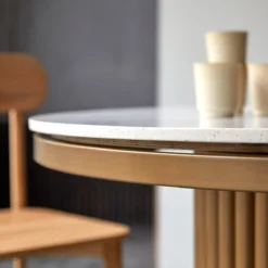 Isaure - Table Ronde En Métal Et Terrazzo 4/6 Pers -Homezia Soldes Boutique 1200 1200 table ronde en metal et terrazzo isaure 4 6 pers 6