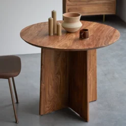 Anja - Table Ronde En Palissandre Massif 4 Pers 9 Anja - Table Ronde En Palissandre Massif 4 Pers -Homezia Soldes Boutique 1200 1200 table ronde en palissandre massif anja 4 pers 3