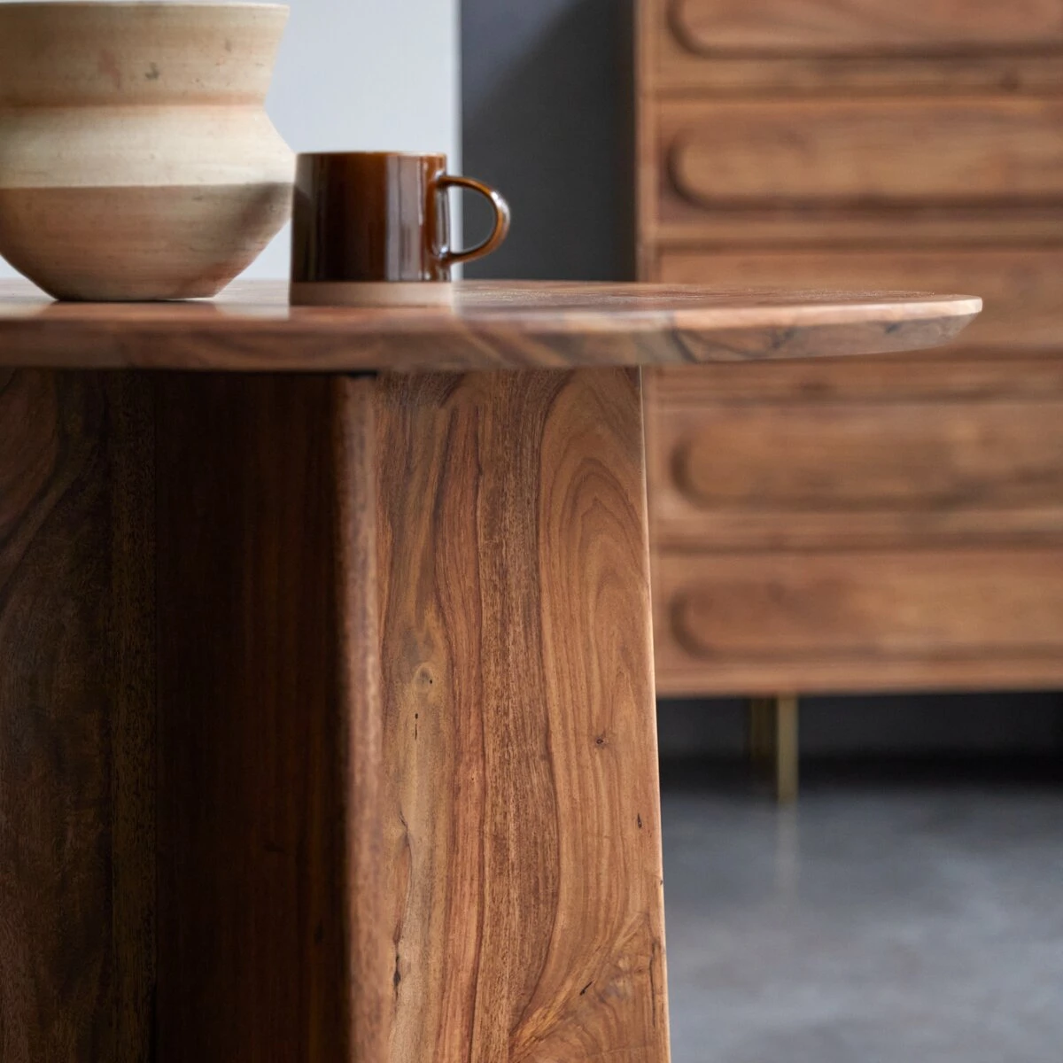 Anja - Table Ronde En Palissandre Massif 4 Pers 6 Anja - Table Ronde En Palissandre Massif 4 Pers – Image 6