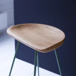 Mari - Tabouret Haut En Frêne Massif Et Métal Lichen -Homezia Soldes Boutique 1200 1200 tabouret haut en frene massif et metal mari lichen 2