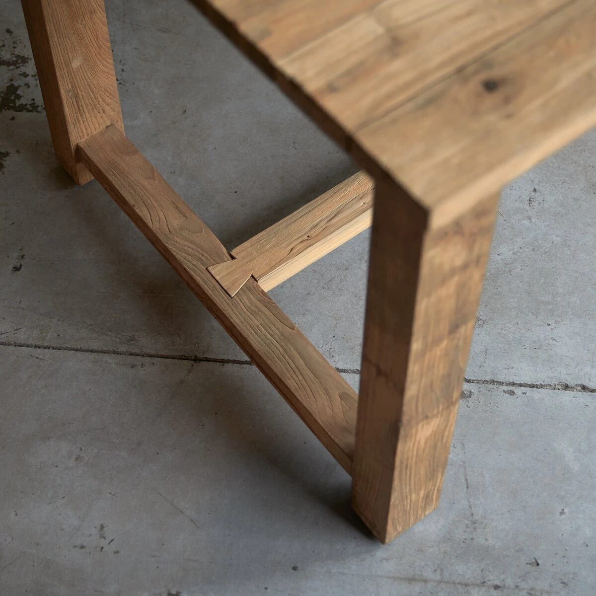 Teresa - Table En Teck Massif Recyclé 6-8 Pers. 5 Teresa - Table En Teck Massif Recyclé 6-8 Pers. – Image 5