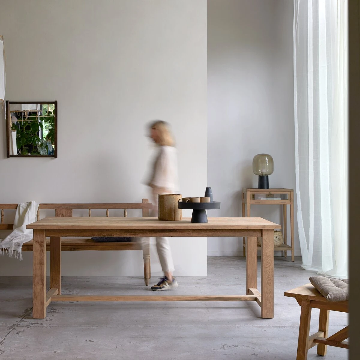 Teresa - Table En Teck Massif Recyclé 6-8 Pers. 1 Teresa - Table En Teck Massif Recyclé 6-8 Pers.