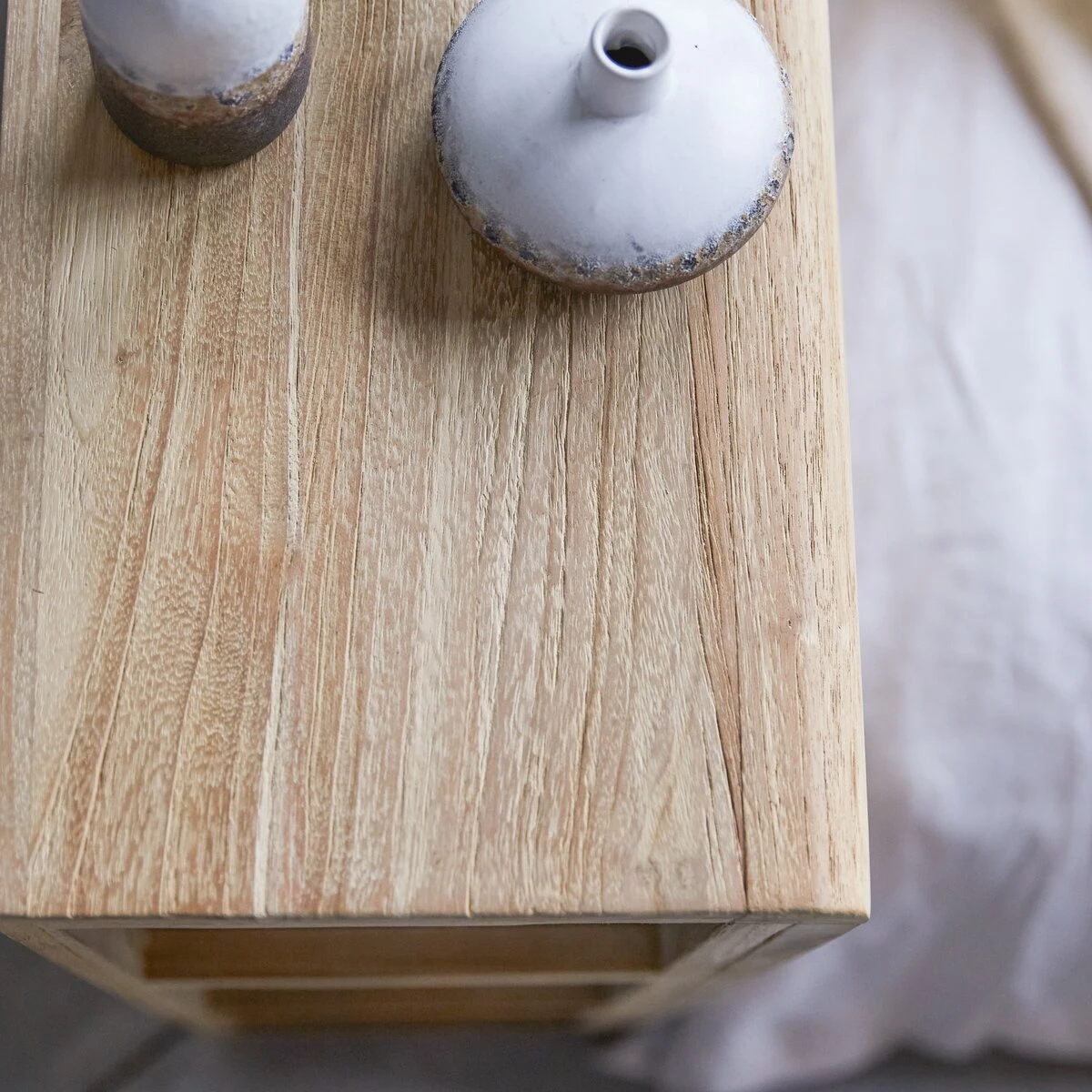 Bertie - Tête De Lit Avec Rangements En Teck Massif 165 Cm 3 Bertie - Tête De Lit Avec Rangements En Teck Massif 165 Cm – Image 3