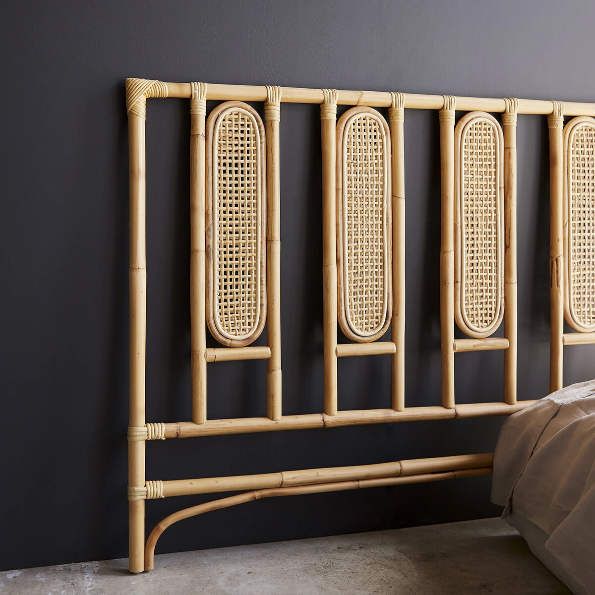 Paulette - Tête De Lit En Rotin Cannée 160 Cm 2 Paulette - Tête De Lit En Rotin Cannée 160 Cm – Image 2