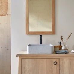 Thaïs - Vasque Carrée Béton Grey -Homezia Soldes Boutique 1200 1200 vasque carree en beton grey thais 4