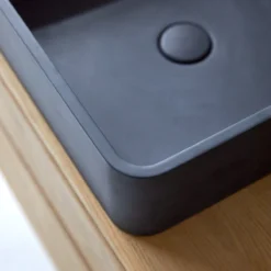 Thaïs - Vasque Carrée En Terrazzo Black 7 Thaïs - Vasque Carrée En Terrazzo Black -Homezia Soldes Boutique 1200 1200 vasque carree en terrazzo black thais 2