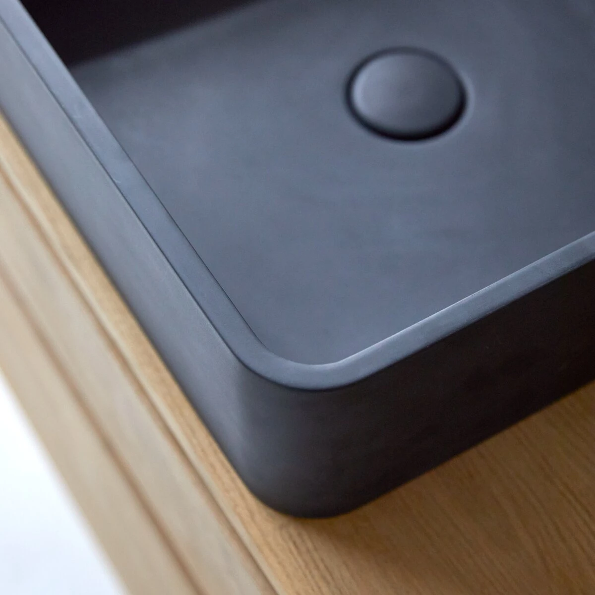 Thaïs - Vasque Carrée En Terrazzo Black 3 Thaïs - Vasque Carrée En Terrazzo Black – Image 3