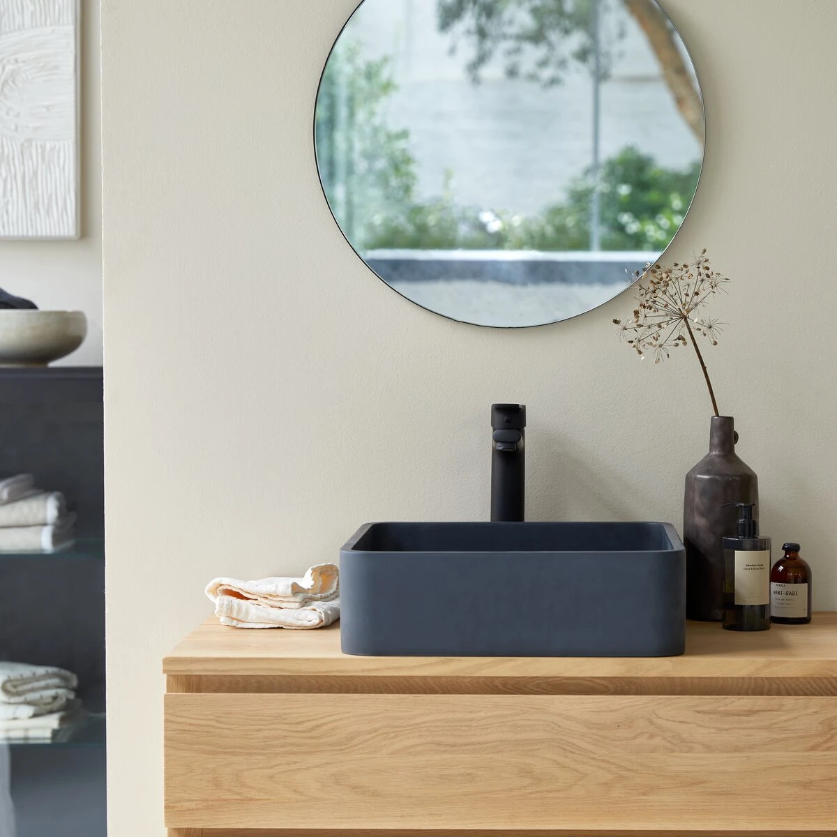 Thaïs - Vasque Carrée En Terrazzo Black 4 Thaïs - Vasque Carrée En Terrazzo Black – Image 4