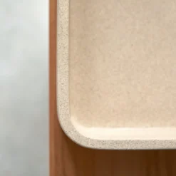 Thaïs - Vasque Carrée En Terrazzo Cream -Homezia Soldes Boutique 1200 1200 vasque carree en terrazzo cream thais 2