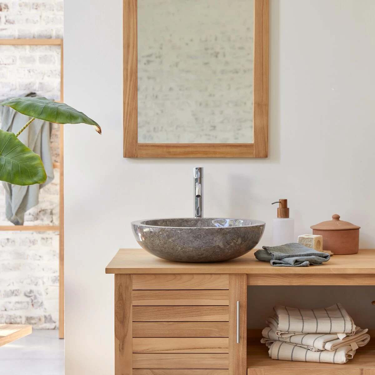 Calypso - Vasque En Marbre Grey 1 Calypso - Vasque En Marbre Grey