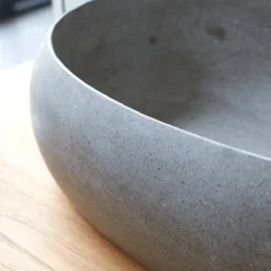 Orion - Vasque En Terrazzo Gris Béton -Homezia Soldes Boutique 1200 1200 vasque en terrazzo orion gris beton 2