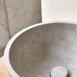 Micha - Vasque Ronde Béton Grey -Homezia Soldes Boutique 1200 1200 vasque ronde en beton grey micha 4