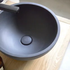 Micha - Vasque Ronde En Terrazzo Black 9 Micha - Vasque Ronde En Terrazzo Black -Homezia Soldes Boutique 1200 1200 vasque ronde en terrazzo black micha 3