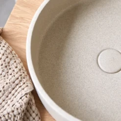 Gina - Vasque Ronde En Terrazzo Cream -Homezia Soldes Boutique 1200 1200 vasque ronde en terrazzo cream gina 2