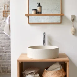 Gina - Vasque Ronde En Terrazzo Cream -Homezia Soldes Boutique 1200 1200 vasque ronde en terrazzo cream gina 3