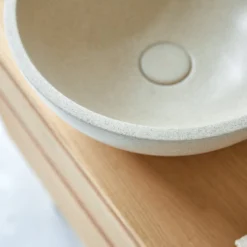 Micha - Vasque Ronde En Terrazzo Cream -Homezia Soldes Boutique 1200 1200 vasque ronde en terrazzo cream micha 2