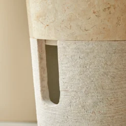 Koni - Vasque Sur Pied En Marbre Cream -Homezia Soldes Boutique 1200 1200 vasque sur pied en marbre koni cream 3