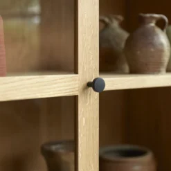 Babeth - Vitrine Basse En Chêne Massif -Homezia Soldes Boutique 1200 1200 vitrine basse en chene massif babeth 2