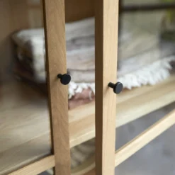 Babeth - Vitrine Haute En Chêne Massif 11 Babeth - Vitrine Haute En Chêne Massif -Homezia Soldes Boutique 1200 1200 vitrine haute en chene massif babeth 2