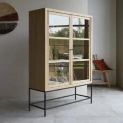 Babeth - Vitrine Haute En Chêne Massif 12 Babeth - Vitrine Haute En Chêne Massif -Homezia Soldes Boutique 1200 1200 vitrine haute en chene massif babeth 3