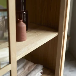 Babeth - Vitrine Haute En Chêne Massif 16 Babeth - Vitrine Haute En Chêne Massif -Homezia Soldes Boutique 1200 1200 vitrine haute en chene massif babeth 7