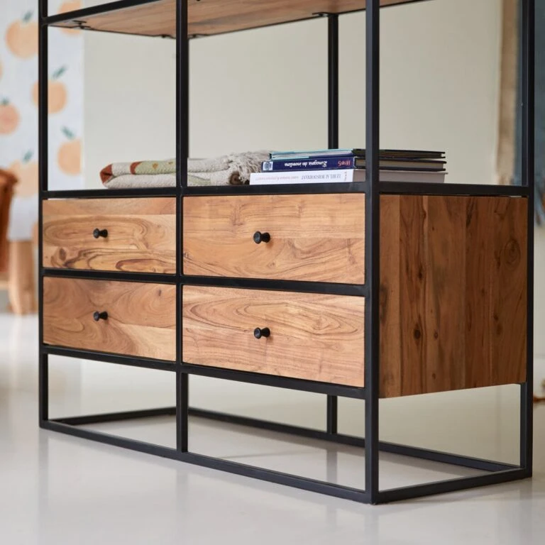 Homezia Soldes Boutique -Homezia Soldes Boutique 1200 1200 agra bibliotheque enfant en acacia massif et metal 4 768x768 1